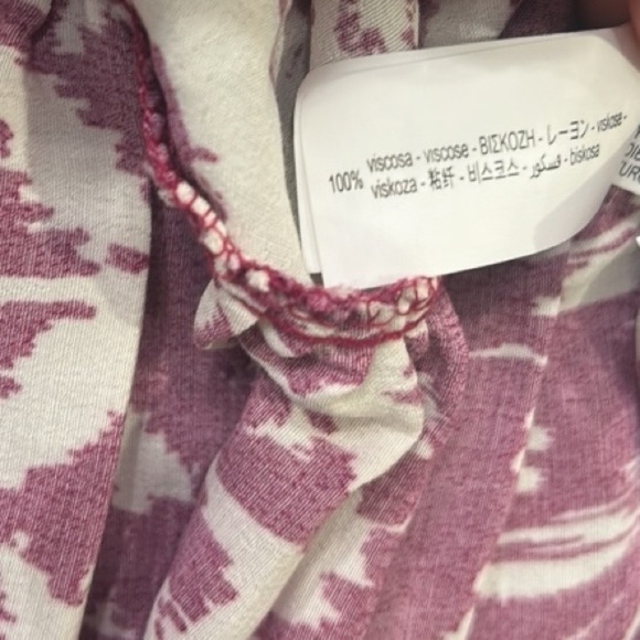 Zara Printed V-Neck Long Sleeve Ruffle Dress Women’s Size Small - Picture 10 of 15